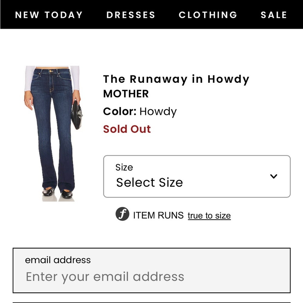 Mother The Runaway Jeans in Howdy